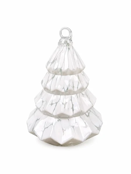 Boule de noel sapin blanche