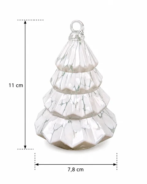 Boule de noel sapin blanche