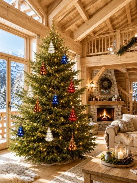Boule de noel sapin blanche