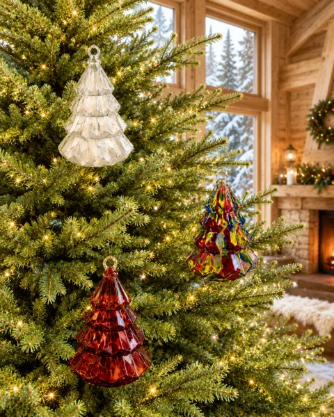 Boule de noel sapin blanche