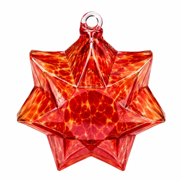 Boule de noel sapin étoile rouge