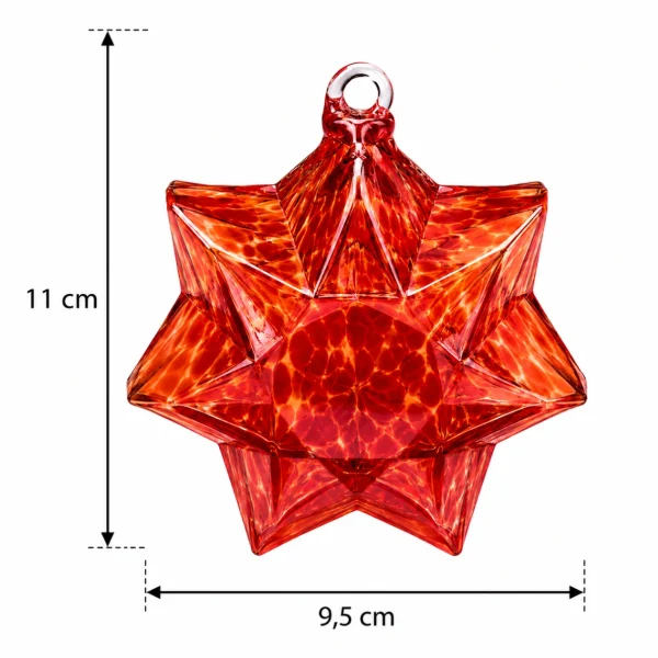 Boule de noel sapin étoile rouge