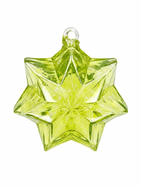 Boule de noel sapin étoile verte