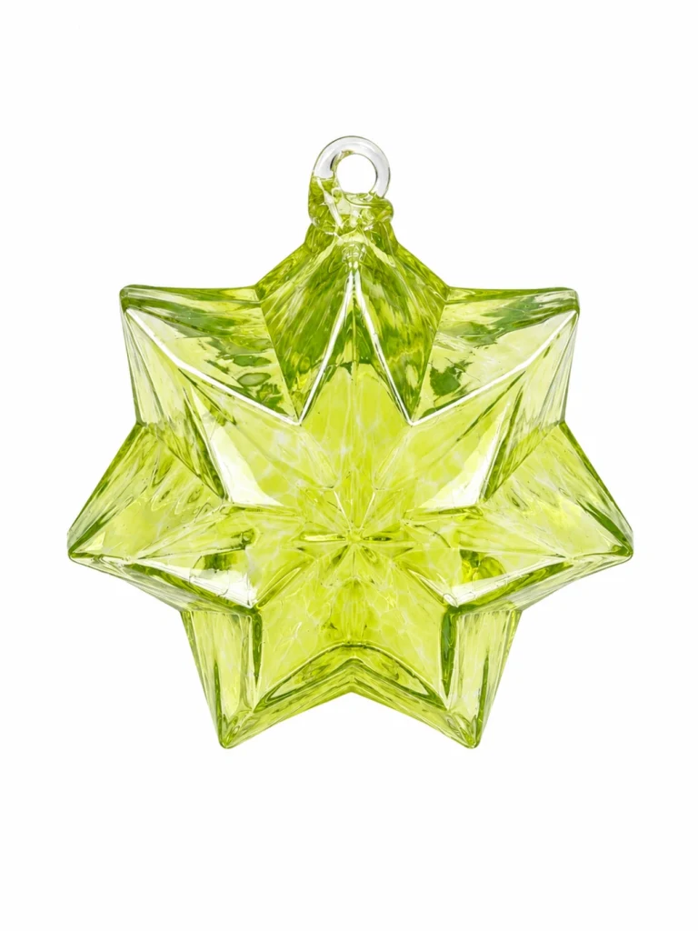 Boule de noel sapin étoile verte