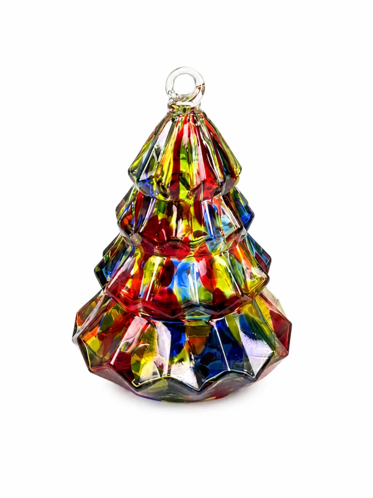 Boule de noel sapin multi couleur
