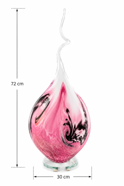 Lampe flamme Rose